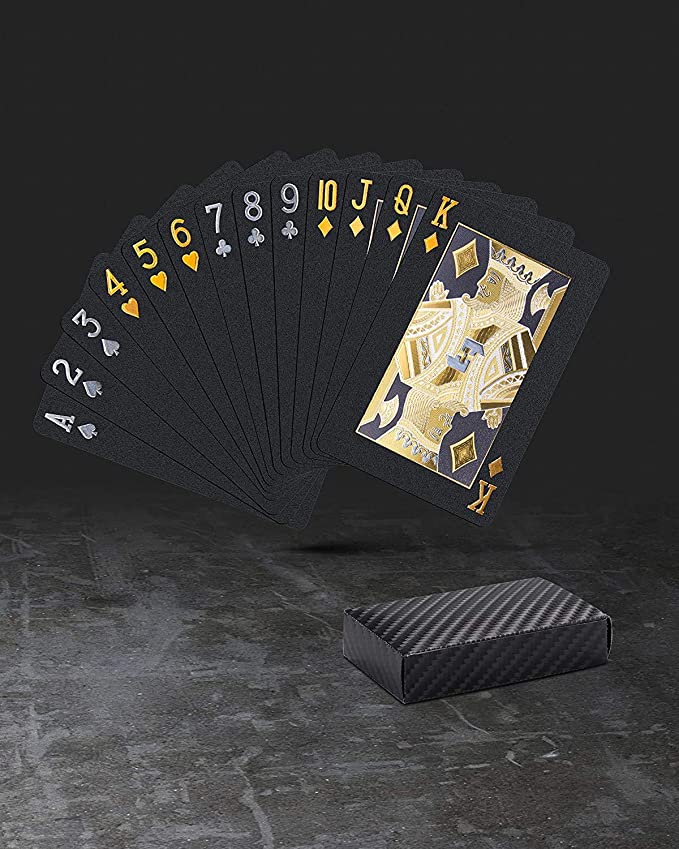 Jeu de Cartes or étanches en Plastique Poker 2