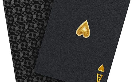 Jeu de Cartes or étanches en Plastique Poker 2